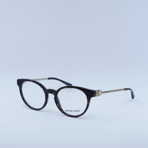 NEW MICHAEL KORS KEA MK4048 3293 HAVANA GOLD EYEGLASSES - Picture 1 of 11